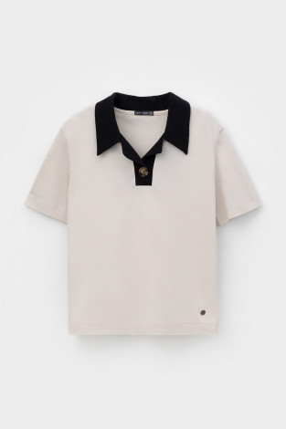 Футболки женские для мам, артикул: ЕВТ 3200, цвет: бежевый - 2 фото