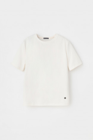 Футболки женские для мам, артикул: ЕВТ 3243, цвет: бежевый - 2 фото