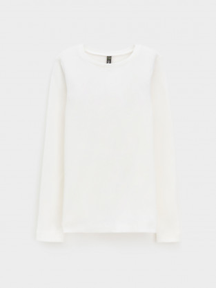 Лонгсливы для девочки, артикул: КР 301911, цвет: сахар - 2 фото