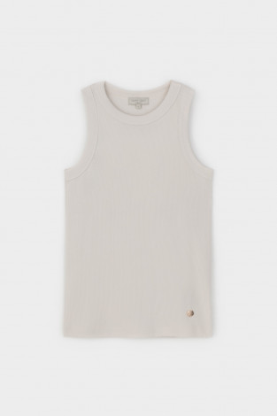 Майки женские для мам, артикул: ЕВТ 3296, цвет: светло-бежевый - 2 фото