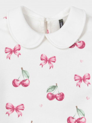 Свитшоты для девочки, артикул: КР 302961-1, цвет: сахар - 2 фото