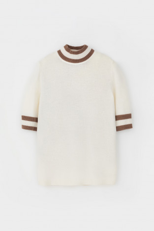 Джемперы женские для мам, артикул: ЕВ 30045/24ш, цвет: бежевый - 2 фото