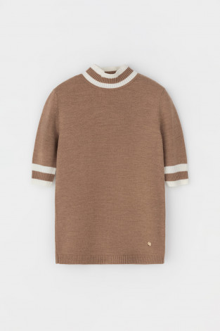 Джемперы женские для мам, артикул: ЕВ 30045/24ш, цвет: коричневый - 2 фото