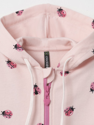 Толстовка для девочки, артикул: КР 302432, цвет: светло-розовый - 2 фото