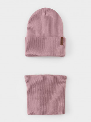 Комплект вязаный для девочки, артикул: КВ 22019, цвет: розовый - 2 фото