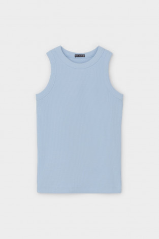 Майки женские для мам, артикул: ЕВТ 3296, цвет: голубой - 2 фото