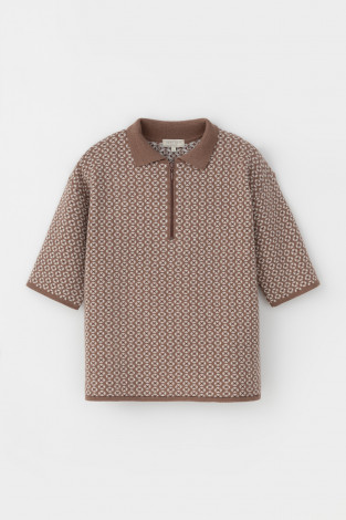 Джемперы женские для мам, артикул: ЕВ 30168/ш, цвет: коричневый - 2 фото