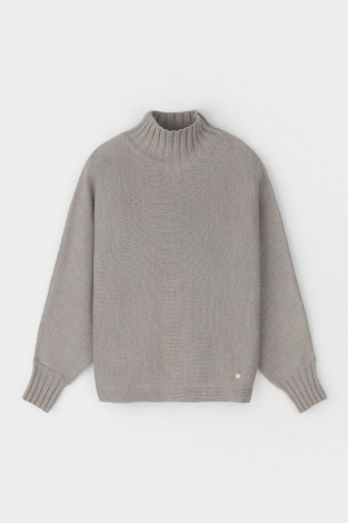 Джемперы женские для мам, артикул: ЕВ 30140/24ш, цвет: светло-серый5 - 2 фото