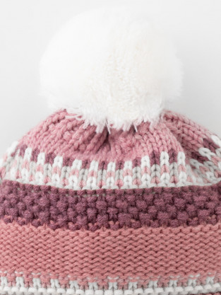 Шапка для девочки, артикул: КВ 20334/24/ш, цвет: розовый - 2 фото