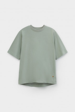 Футболки женские для мам, артикул: ЕВТ 3237, цвет: зеленый - 2 фото