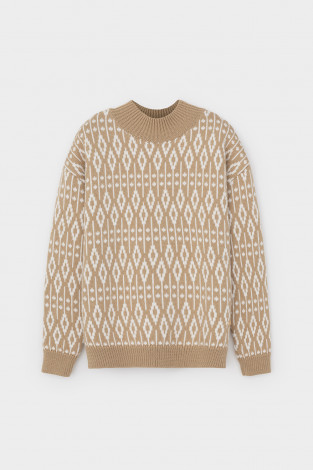 Джемперы женские для мам, артикул: ЕВ 30273/ш, цвет: желтый - 2 фото