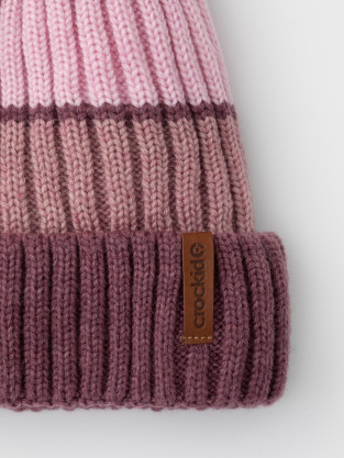 Шапка для девочки, артикул: КВ 20409/ш, цвет: бордовый - 2 фото