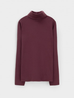 Водолазки для девочки, артикул: КР 302886, цвет: бордовый - 2 фото