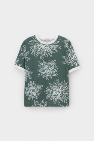 Футболки женские для мам, артикул: ЕВТ 3220, цвет: зеленый - 2 фото