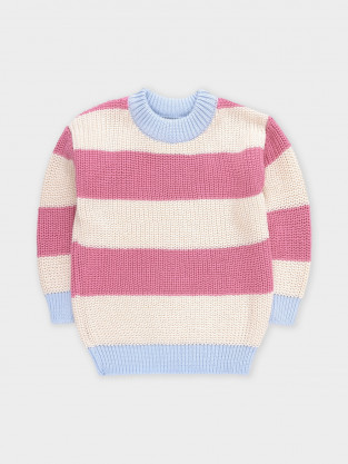 Джемпер для девочки, артикул: КВ 30174, цвет: сливки2 - 2 фото