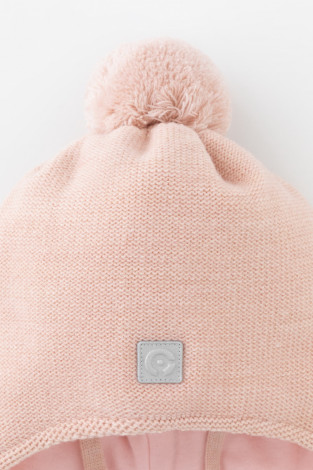 Шапка для девочки, артикул: КВ 20400/ш, цвет: розовый - 2 фото