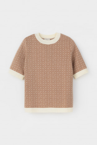 Джемперы женские для мам, артикул: ЕВ 30174/ш, цвет: бежевый - 2 фото